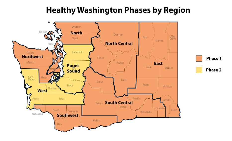 Washington state eases COVID-19 restrictions for Seattle region
