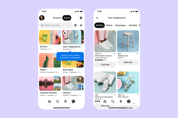 Pinterest adds a Shopping List feature to round up your saved products – TechCrunch