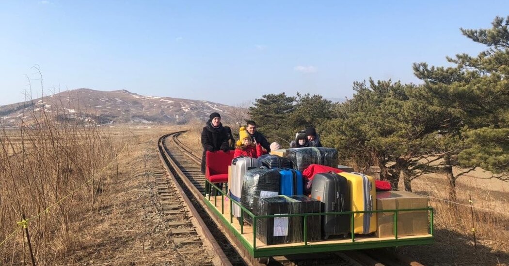 North Korea’s borders are closed, but Russia says some of its citizens found a way out by trolley.