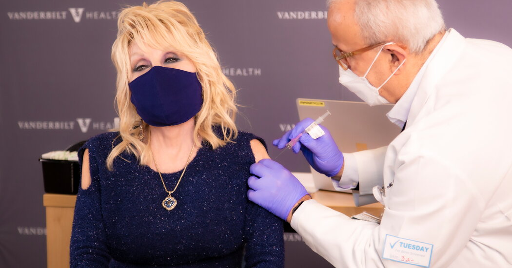 Dolly Parton, who helped fund the Moderna vaccine, gets a ‘dose of her own medicine.’