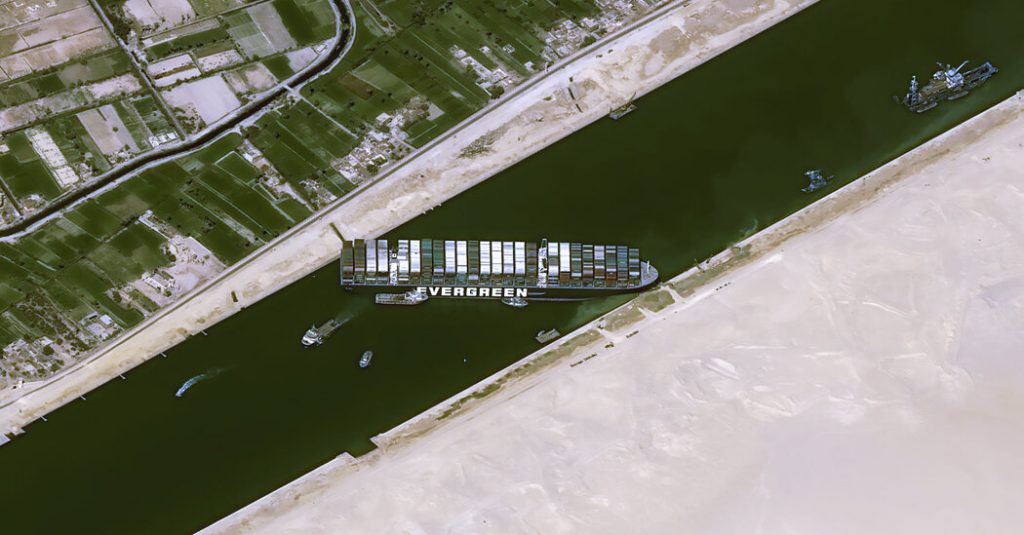 Giant Ship Blocking Suez Canal Could Take ‘Days, Even Weeks’ to Free