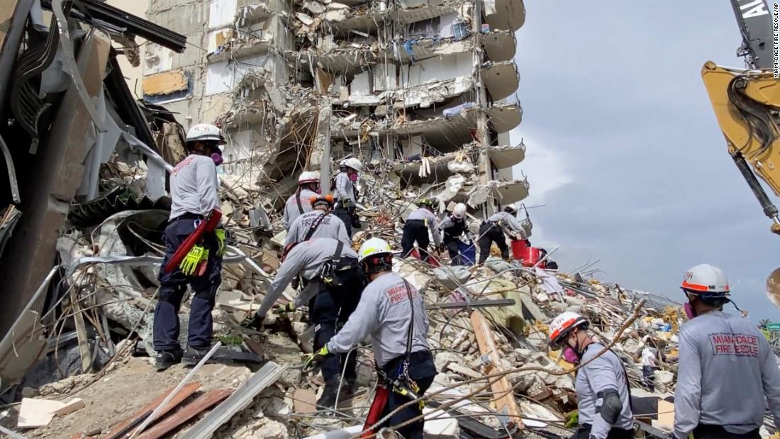 At least 156 missing after partial building collapse near Miami