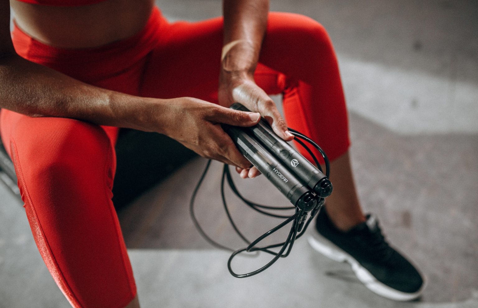 Hyrope is a smart jump rope that pairs with an app to track your