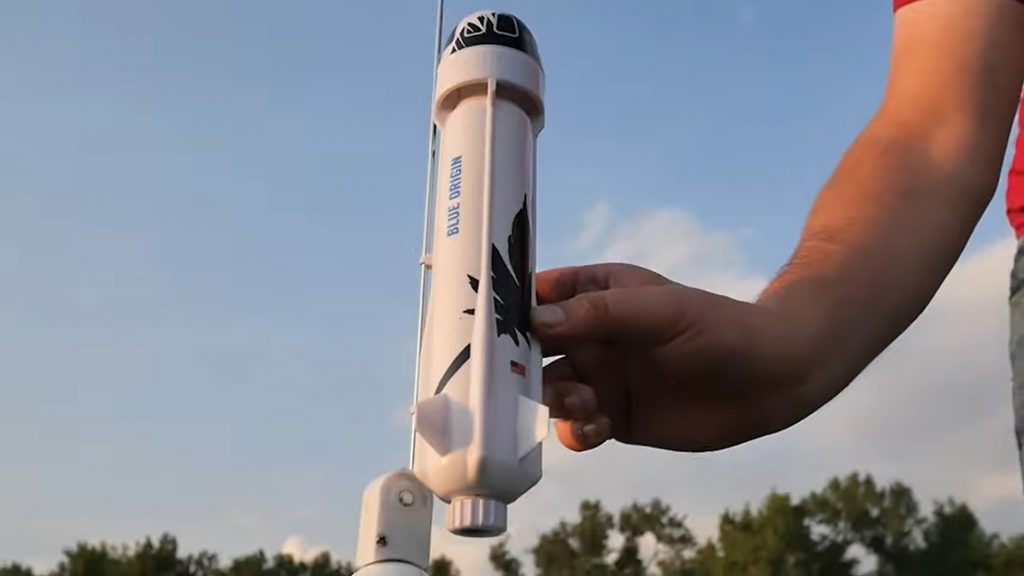 New Shepard model rocket