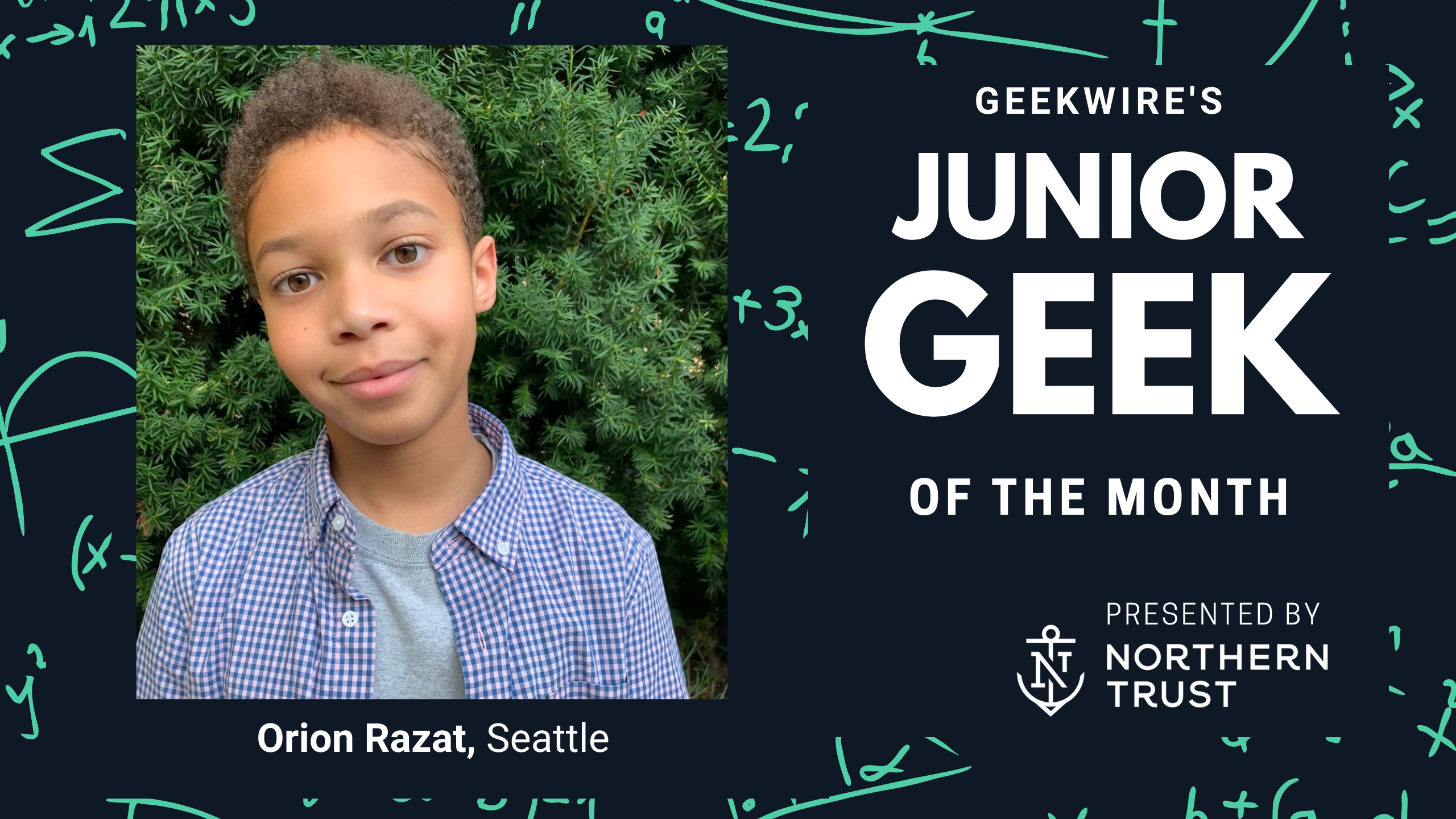 Junior Geek of the Month: Orion Razat wrote the book on STEM jokes, and has whale of a new idea